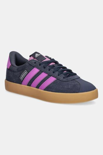 Semišové tenisky adidas Vl Court 3.0 tmavomodrá farba, JR0953