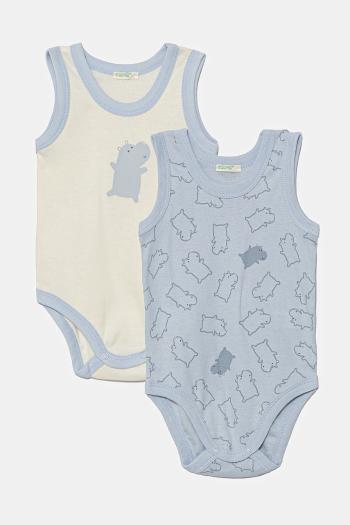 Bavlnené body pre bábätká United Colors of Benetton 2-pak 3GI70B00Y