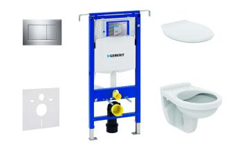 GEBERIT - Duofix Set predstenovej inštalácie, klozet Alpha s doskou, tlačidlo Sigma30, chróm 111.355.00.5 NR6