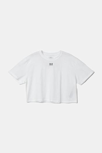 Detské tričko Under Armour Rival SS biela farba, 1389755