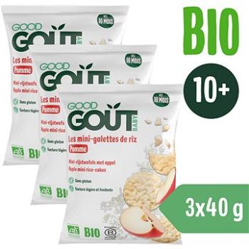 Good Gout BIO Mini ryžové koláčiky s jablkami 3× 40 g (8594200260354)