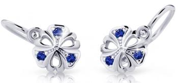 Cutie Jewellery Detské náušnice z bieleho zlata C2230-10-X-2 modrá
