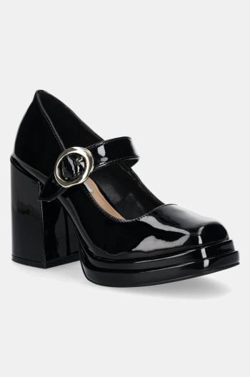 Lodičky Steve Madden Nabella čierna farba, na podpätku, SM11003514