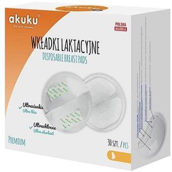 AKUKU laktačné ultrasavé vložky na prsia 30 ks (5907644003549)