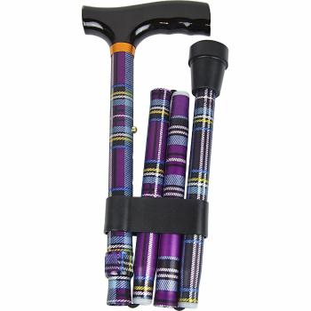 Baston de mers pe jos pliabil Karo - roz, 95 cm, mov