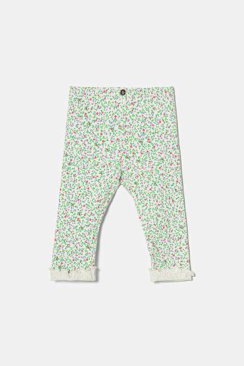 Legíny pre bábätká United Colors of Benetton biela farba, vzorované, 3OBQAF02A