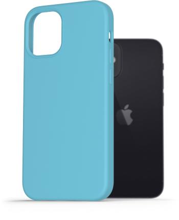 Telefon tok AlzaGuard Premium Liquid Silicone Case iPhone 12 mini kék tok