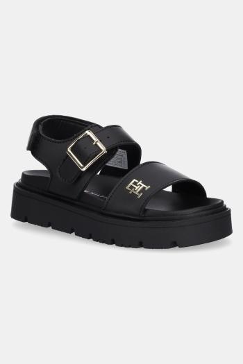 Detské sandále Tommy Hilfiger čierna farba, T3A2-33785