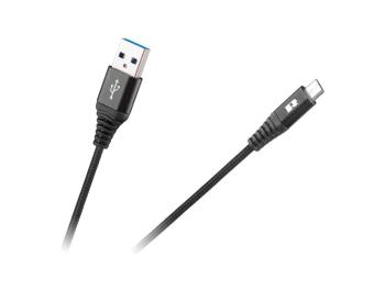 Kábel REBEL RB-6000-100-B USB/Micro USB 1m Black
