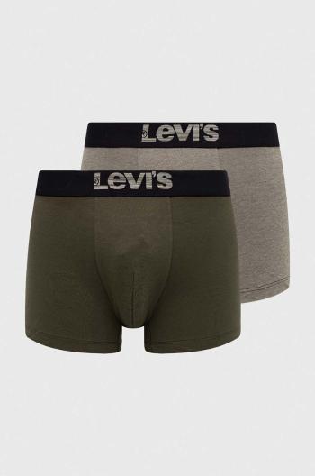 Boxerky Levi's 2-pak pánske, zelená farba