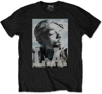 2Pac Tričko LA Skyline Unisex Black M