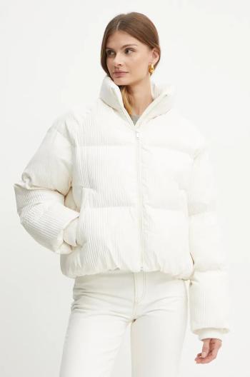 Bunda BOSS dámska, biela farba, zimná, oversize, 50524026