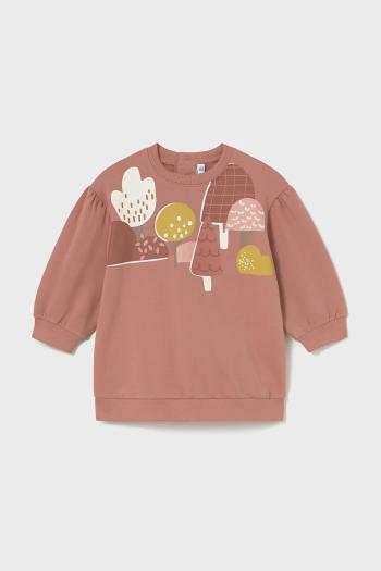 Dievčenské šaty Mayoral červená farba, mini, oversize, 2921