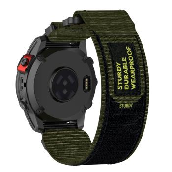 STURDY Nylonový remienok pre Garmin Fenix 8 51mm tmavozelený