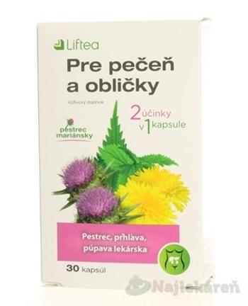 Liftec pre pečeň a obličky 30 kapsúl