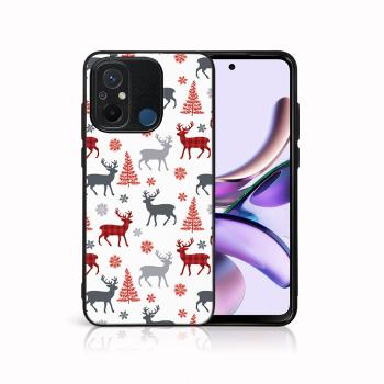 MY ART Kryt s vianočným dizajnom Xiaomi Redmi 12C DEER (068)