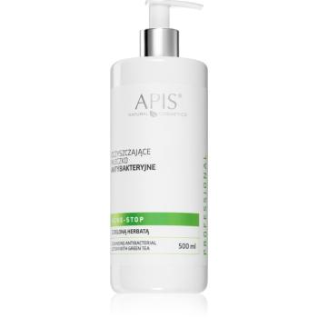 Apis Natural Cosmetics Acne-Stop Home TerApis čistiace a odličovacie mlieko so zeleným čajom 500 ml