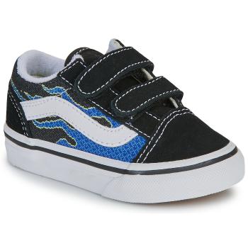 Vans  Old Skool V PIXEL FLAME BLACK/BLUE  Nízke tenisky Čierna