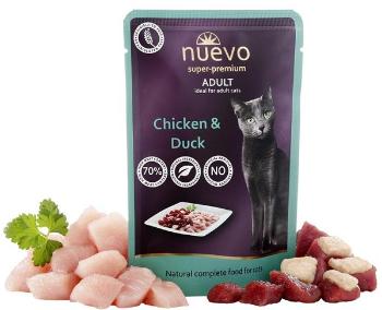 NUEVO cat Adult Chicken & Duck kapsičky pre mačky 16x85g