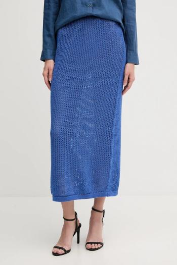 Sukňa United Colors of Benetton fialová farba, maxi, rovný strih, 11365000B