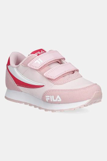 Detské tenisky Fila ORBIT REVOLUTION velcro fialová farba, FFK0225