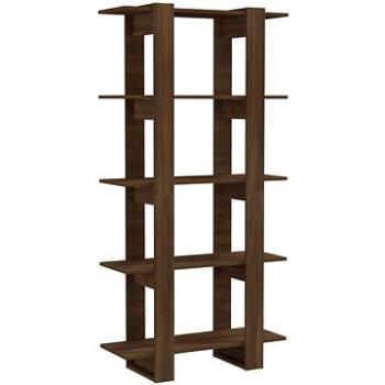 Shumee deliaca stena hnedý dub 80 × 30 × 160 cm drevotrieska, 813574