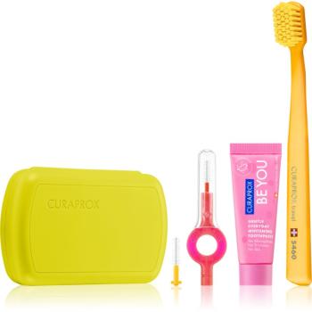 Curaprox Travel Set cestovná sada na zuby, jazyk a ďasná Green