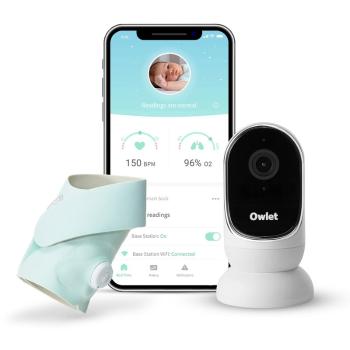 Owlet Monitor Duo Smart Sock 3 & Cam sada pre bábätká Mint 1 ks