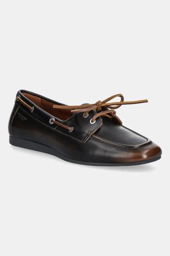 Kožené mokasíny Vagabond Shoemakers HILLARY hnedá farba, na plochom podpätku, 5925-418-33