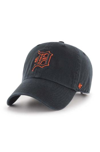 Bavlnená šiltovka 47 brand MLB Detroit Tigers čierna farba, s nášivkou, B-RGW09GWSNL-BKC