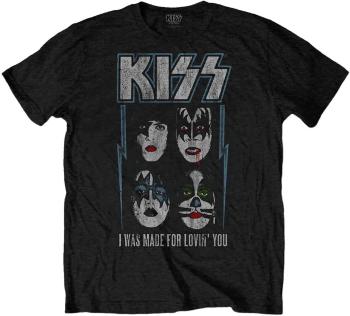 Kiss Tričko Made For Lovin' You Unisex Black L