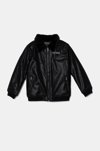 Detská bunda bomber Guess čierna farba, L4BL07 WGSM0