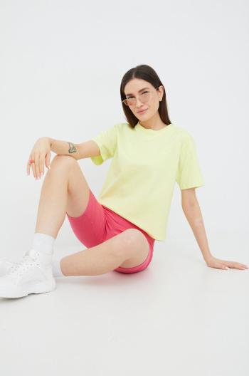 Bavlnené tričko adidas Originals Trefoil Moments HE6891-PULYEL, zelená farba,