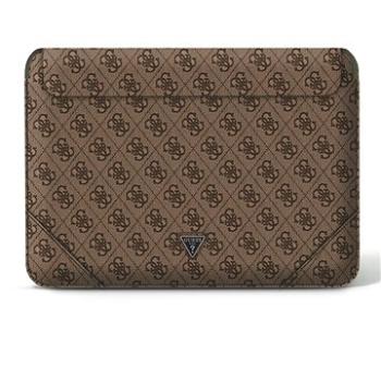 Guess PU 4G Triangle Metal Logo Computer Sleeve 16 Brown (3666339039974)