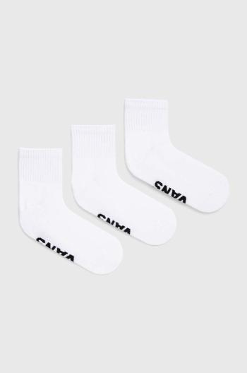 Ponožky Vans 3-pak biela farba, VN000FV7WHT1