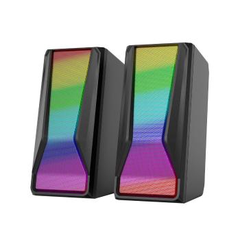 MARVO REPRODUKTORY SG-274, 2.0, 6W, CIERNE, REG. HLASITOSTI, 150HZ-20KHZ, RGB vystavený kus