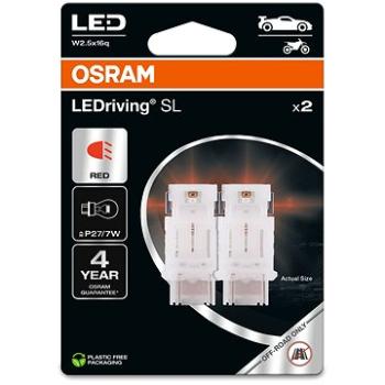 OSRAM LEDriving SL P27/7W Červená 12V dva kusy v balení (3157DRP-02B)