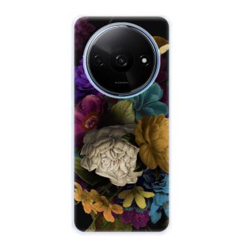 Odolné silikonové pouzdro iSaprio - Dark Flowers - Xiaomi Redmi A3