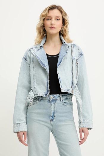 Riflová bunda Answear.LAB prechodná, oversize