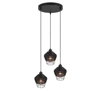 Závesné osvetlenie Reality Borka čierna R31263302