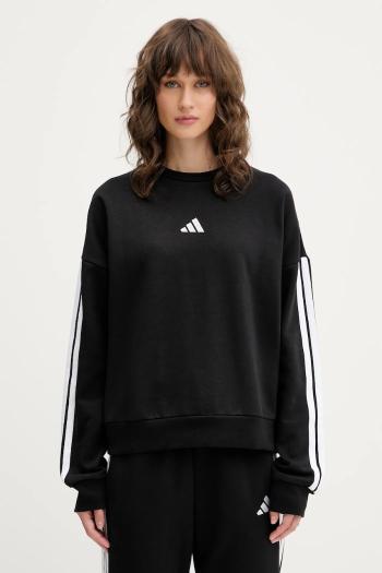 Mikina adidas Essentials čierna farba, s nášivkou, JE1298