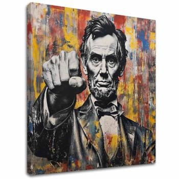 Obraz Abraham Lincoln - Sila histórie | 100% originál domaľovaný akrylom