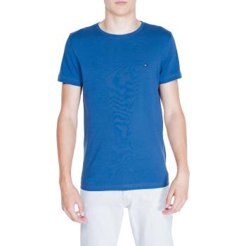 Tommy Hilfiger  STRETCH SLIM FIT TEE MW0MW10800  Polokošele s dlhým rukávom Modrá