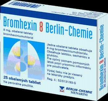 BROMHEXIN 8 BERLIN-CHEMIE 8 mg 25 tabliet