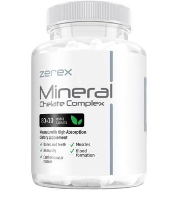ZEREX Mineral Chelát Komplex - pre zdravé kosti, svaly a zuby 90 kapslí