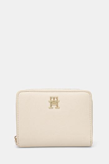 Peňaženka Tommy Hilfiger dámska, béžová farba, AW0AW17408