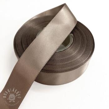 Saténová stuha obojstranná 25 mm brown