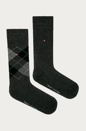 Ponožky Tommy Hilfiger pánske, šedá farba, 100001495
