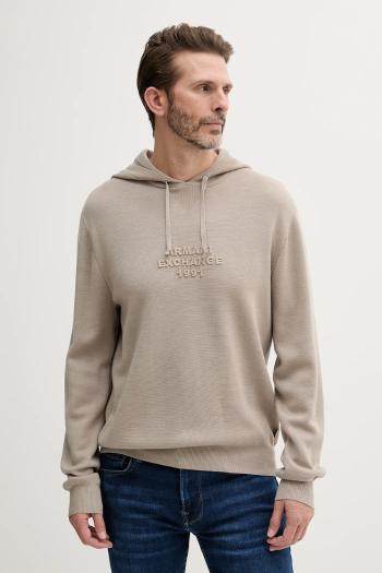 Vlnený sveter Armani Exchange béžová farba, XM000694 AF11982