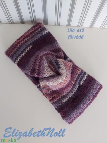 Lila eső fülvédő, hajpánt